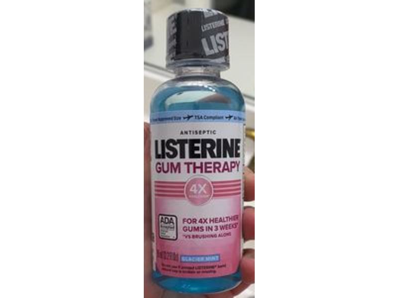 Listerine Gum Therapy Antiseptic Mouthwash, Glacier Mint, 95 mL, Pack Of 6
