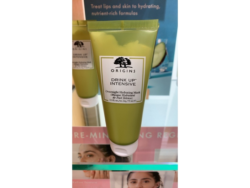 Origins Drink Up Intensive Overnight Hydrating Mask, Avocado & Glacier Water, 2.5 fl oz/75 mL
