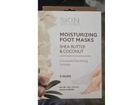 Skin Aesthetics Moisturizing Foot Masks, Shea Butter & Coconut, 2.54 oz/72 g, 3 Pairs - Image 3
