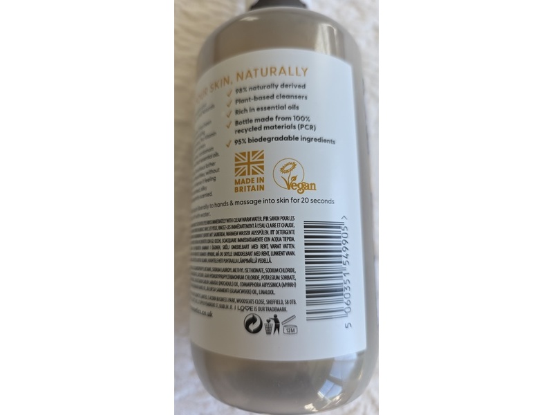 I Love Naturals Hand Wash, Tonka Bean & Myrrh, 16.9 fl oz/500 mL