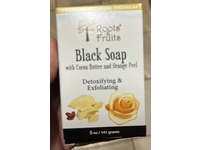 Roots & Fruits Detoxifying & Exfoliating Black Soap, 5 oz/141 g - Image 3