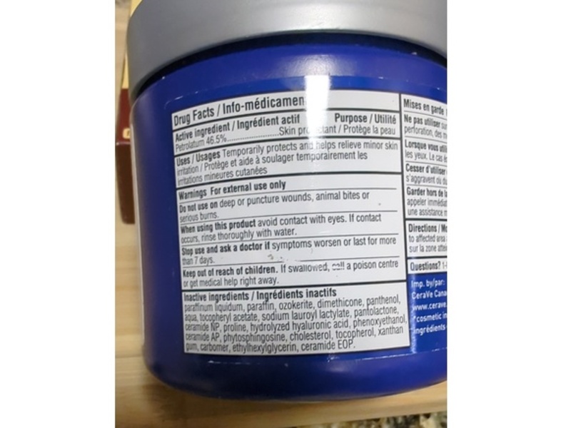 CeraVe Healing Ointment, Pommade Cicatrisante, 340 g