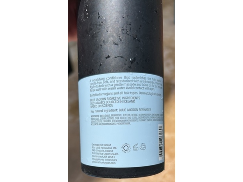 Blue Lagoon Iceland Nourish & Soften Conditioner, 16.9 fl oz/500 mL
