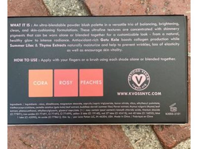 K Voss Luminous Blush Palette, 0.42 oz/12 g