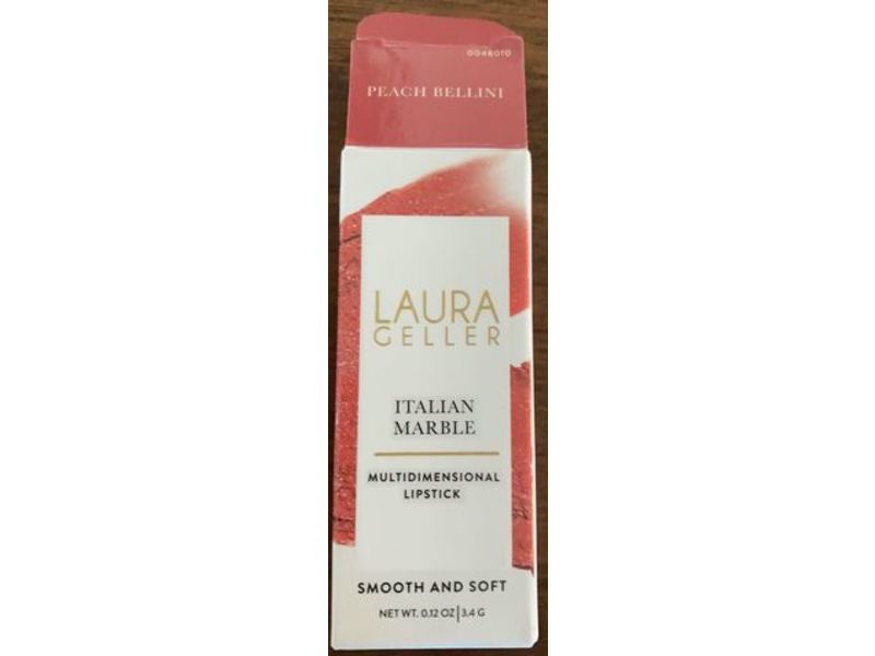 Laura Geller Italian Marble Multidimensional Lipstick, Peach Bellini, 0.12 oz/3.4 g