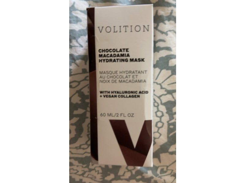 Volition Hydrating Mask, Chocolate Macadamia, 2 fl oz/60 mL