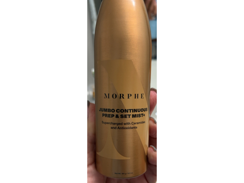 Morphe Jumbo Continuous Prep & Set Mist, Ceramides & Antioxidants, 6.5 oz/184 g