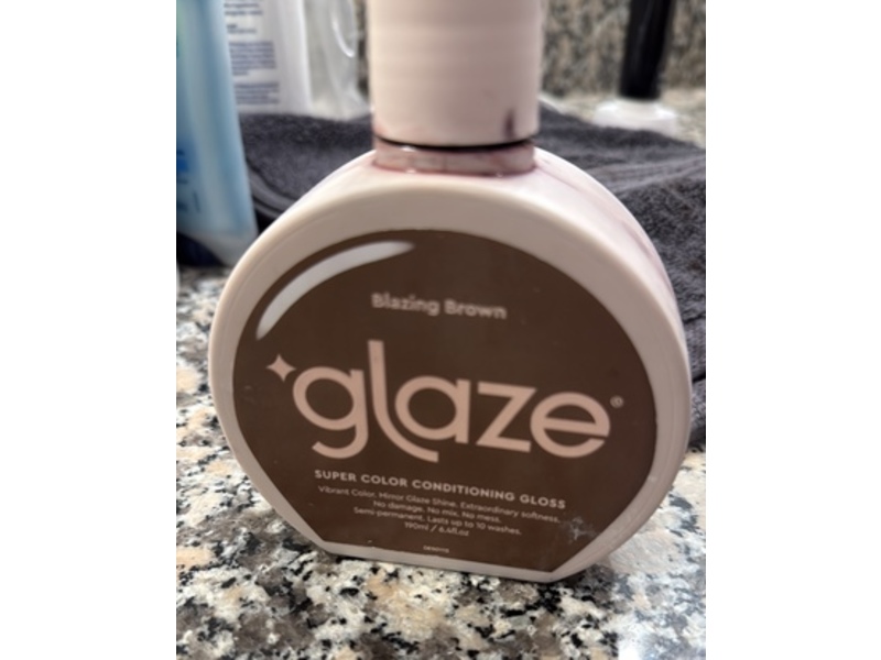Glaze Super Color Conditioning Gloss, Blazing Brown, 6.4 fl oz/190 mL