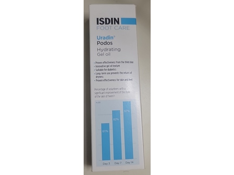 Isdin Foot Care Uradin Podos Hydrating Gel Oil, 2.5 fl oz/75 mL