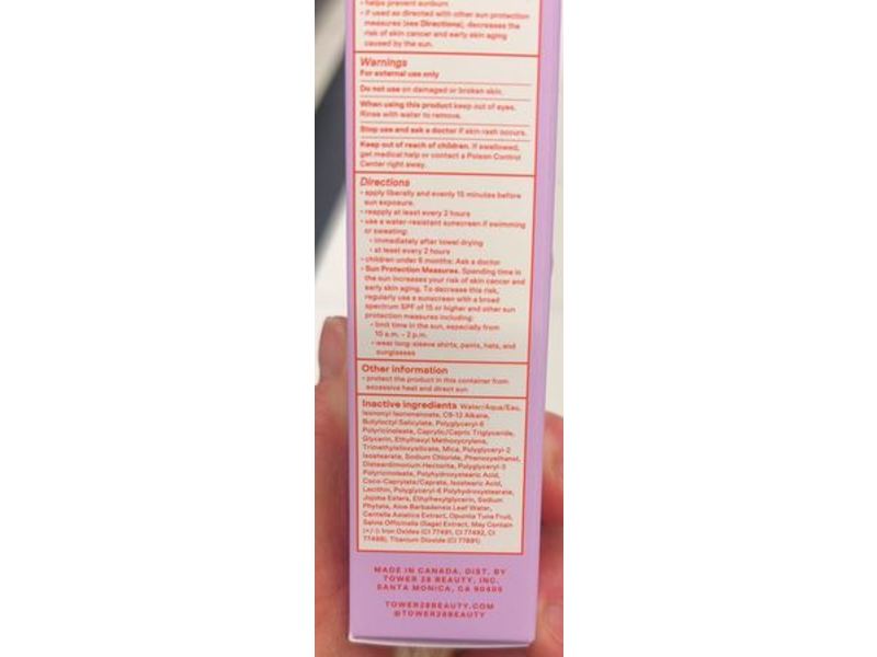 Tower 28 SunnyDays Tinted Sunscreen Foundation, 65 Topanga, SPF 30, 1 fl oz/30 mL