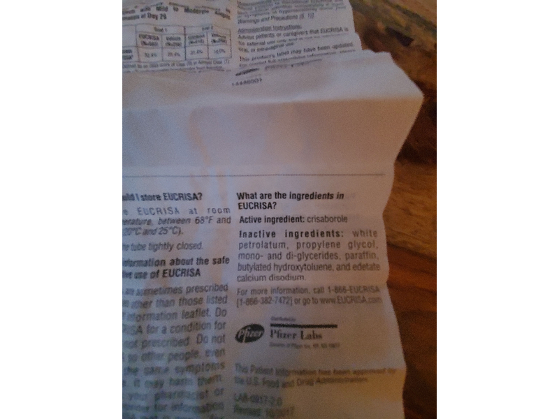 Eucrisa (crisaborole) Ointment 2% 60g, Pfizer (RX)