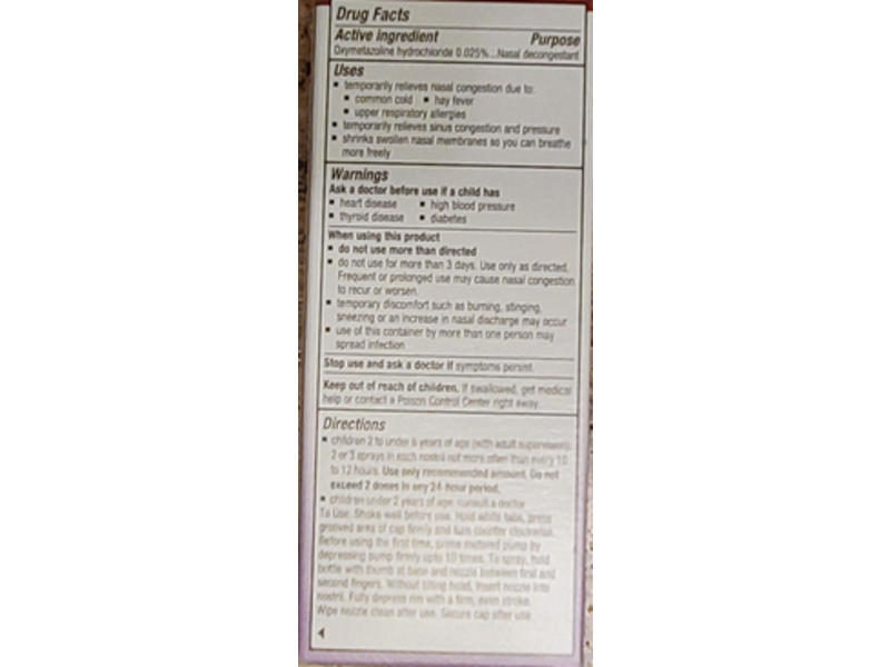 Afrin Children's Extra Moisturizing Stuffy Nose Spray, 1/2 fl oz/15 mL