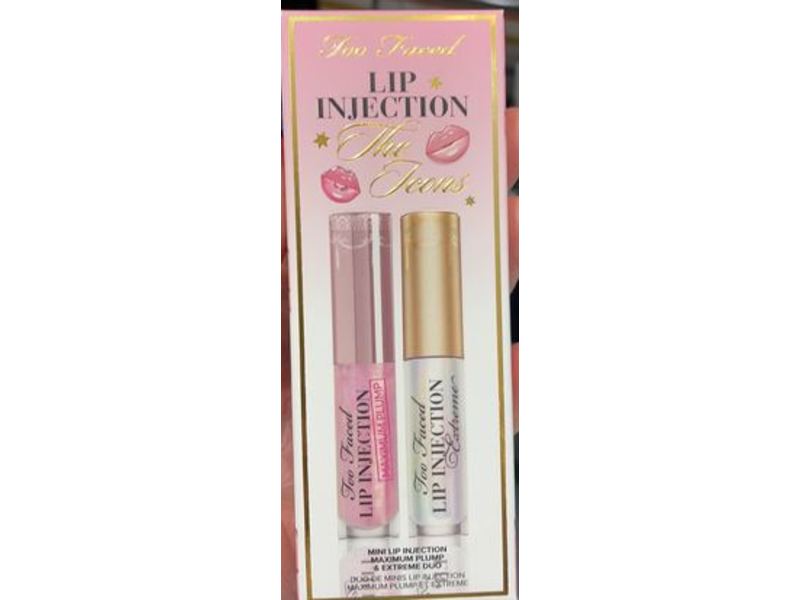 Too Faced Lip Injection Maximum Plump And Extreme Duo, 0.10 oz/2.8 g