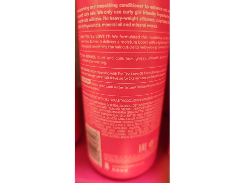 Lee Stafford Curls Moisturising Conditioner, 8.4 fl oz/250 mL