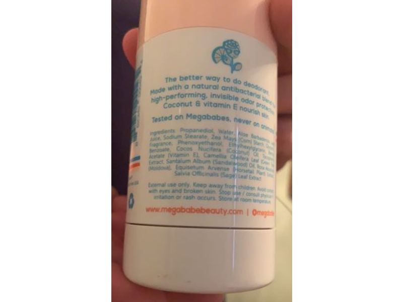 Megababe Daily Deodorant, Rosy Pits, 2.6 oz/75 g