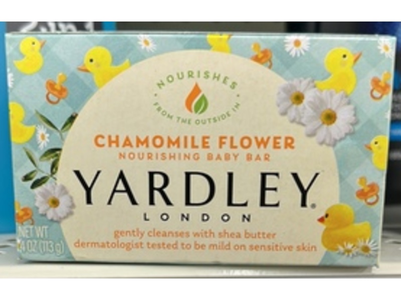 Yardley London Nourishing Baby Bar, Chamomile Flower, 4 oz/ 113 g