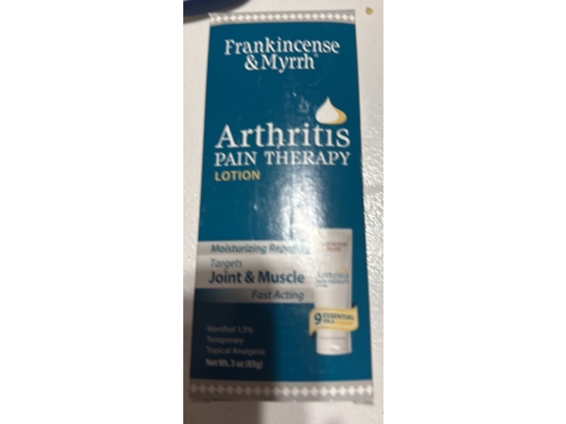 Frankincense & Myrrh Arthritis Pain Therapy Lotion, 3 oz/85 g