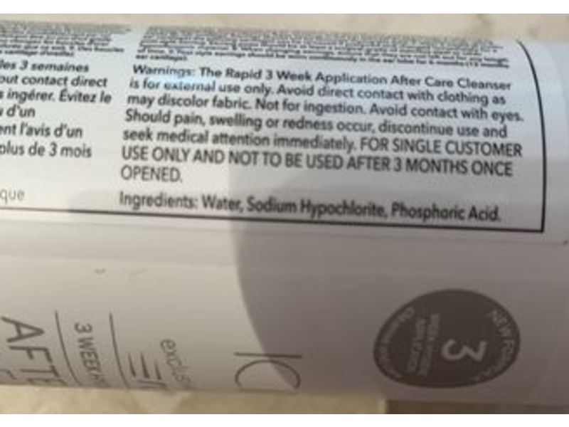 Icing Rapid After Care Cleanser Post Ear Piercings Solution, 8.5 fl oz/250 mL