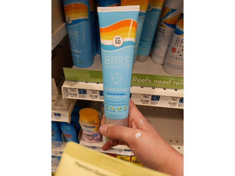 Bare Republic Clearscreen SPF50 Sunscreen Lotion, 5 fl oz/148 mL