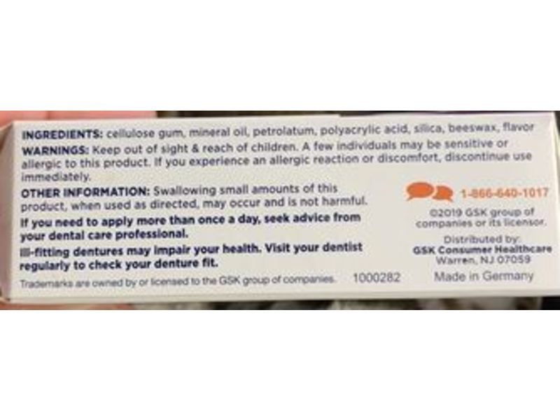 Poligrip Denture Adhesive Cream, Cushion & Comfort, 0.3 oz/8.5 g