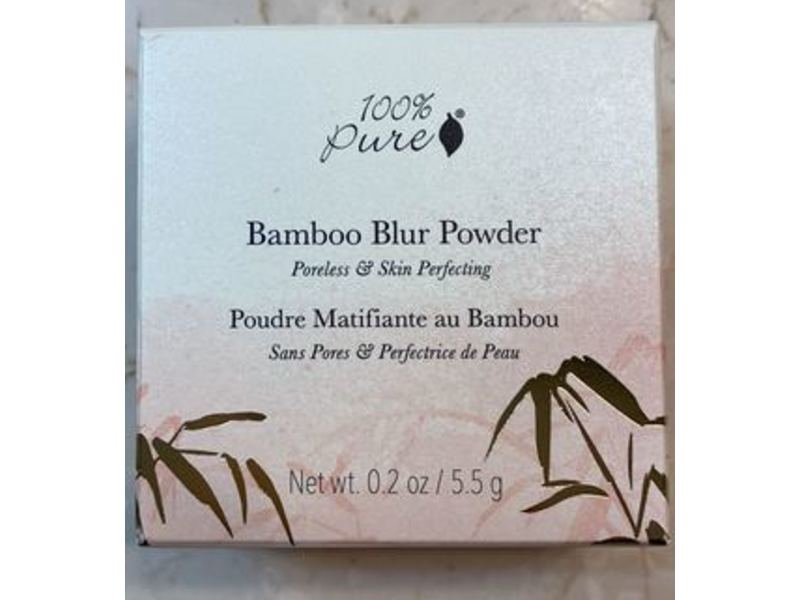 100% Pure Bamboo Blur Powder, Light, 0.2 oz/5.5 g