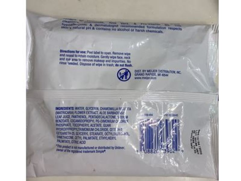 Meijer Sensitive Skin Cleanser Towelettes, 25 Count