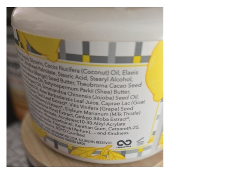 Beekman 1802 Sunshine Lemon Goat Milk Whipped Body Cream, 8 fl oz/236 mL