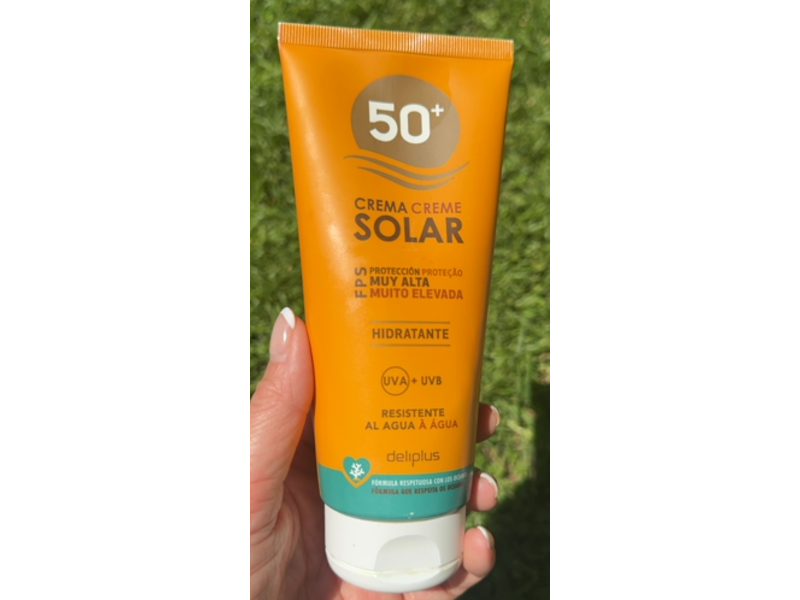 Deliplus Crema Solar Hidratante Sunscreen, SPF 50+