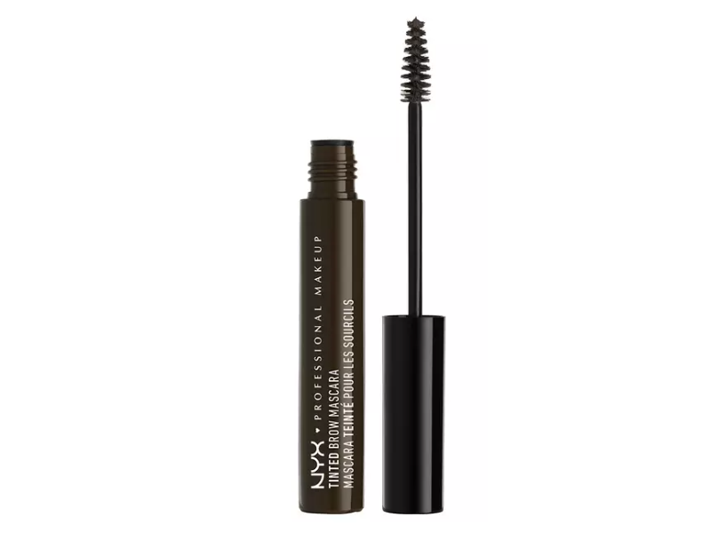 NYX Professional Makeup Tinted Brow Mascara, Black, 0.22 fl oz/6.5 mL