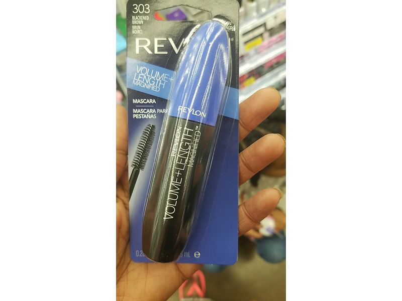 Revlon Volume + Length Magnified Mascara, 303 Blackened Brown, .28 oz