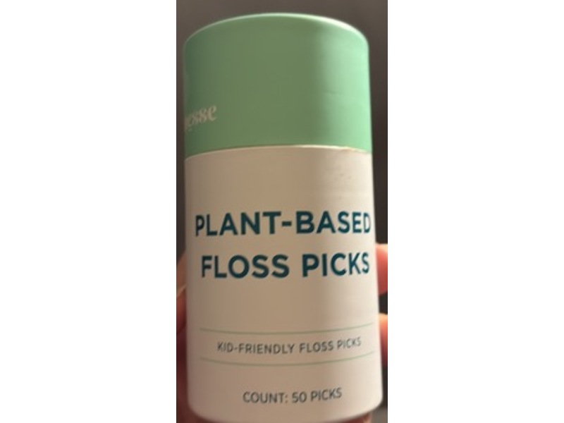 Wellnesse Plant-Based Floss Picks, 50 Picks