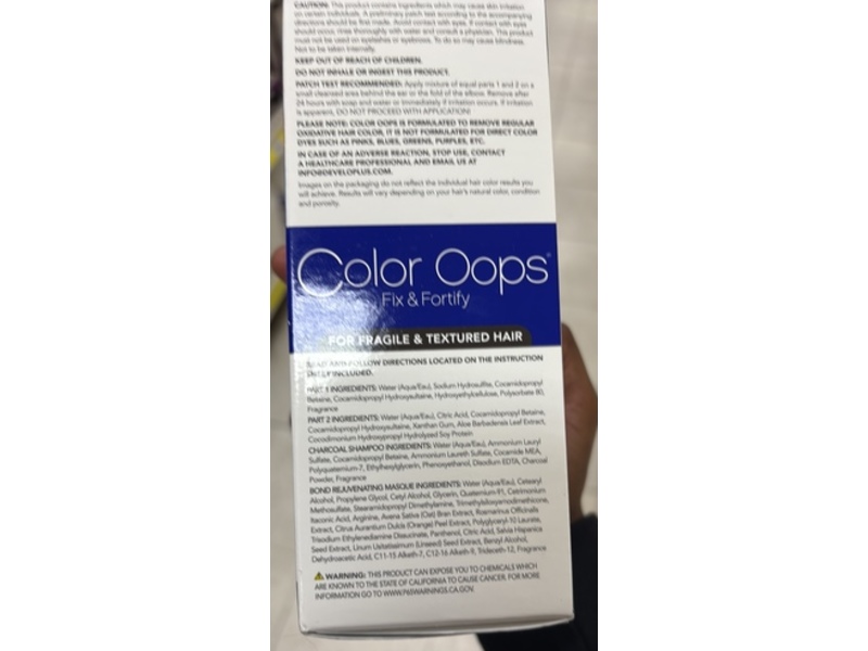 Color Oops Fix & Fortify Hair Color Remover, 1 Application