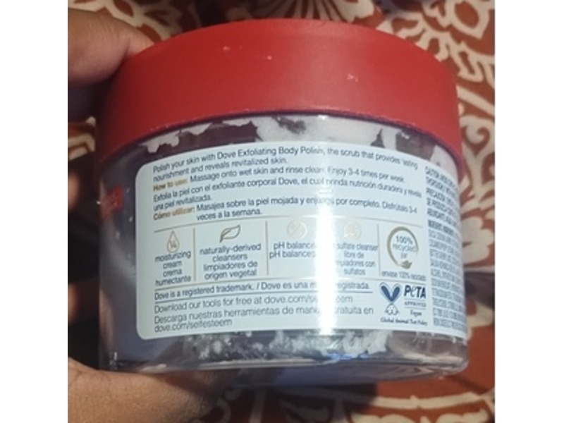 Dove Body Scrub, Crushed Cherries & Chia Milk, 10.5 fl oz/298 g