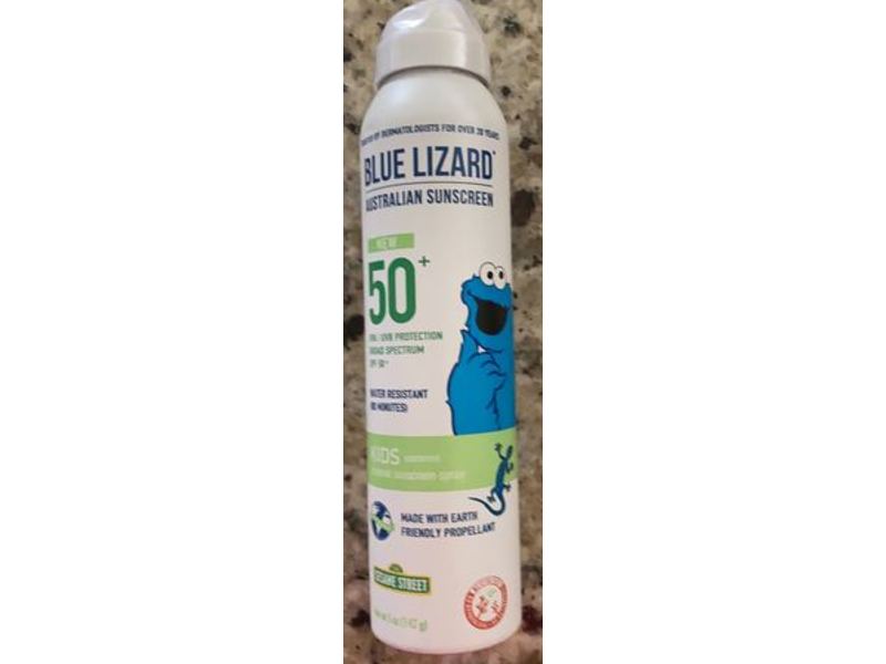 Blue Lizard Kids Mineral Continuous Spray Sunscreen, SPF50+, 5 fl oz/148 mL