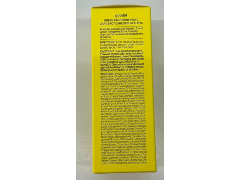 Goodal Green Tangerine Vita-C Dark Spot Care Serum, 1.01 fl oz/30 mL