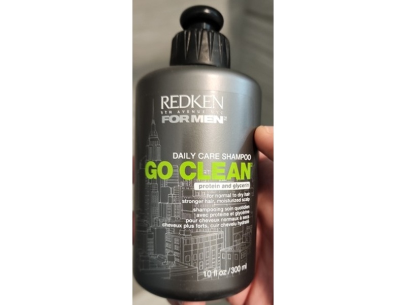 Redken For Men Go Clean Daily Care Shampoo, 10 fl oz/300 mL