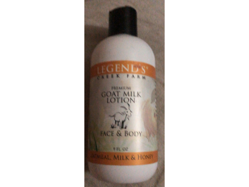 Legend's Creek Farm Premium Goat Milk Lotion, Oatmeal Milk & Honey, 9 fl oz