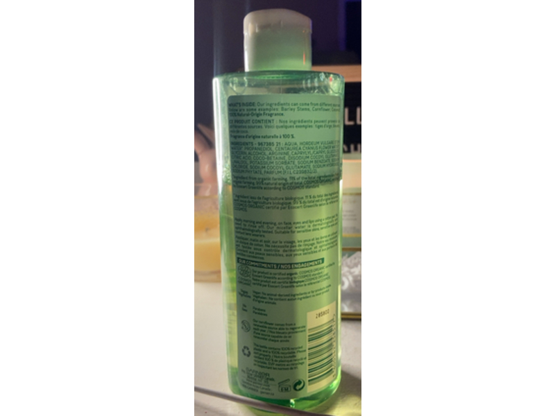 Garnier Bio Micellar Water, Organic Corn Flower, 400 mL