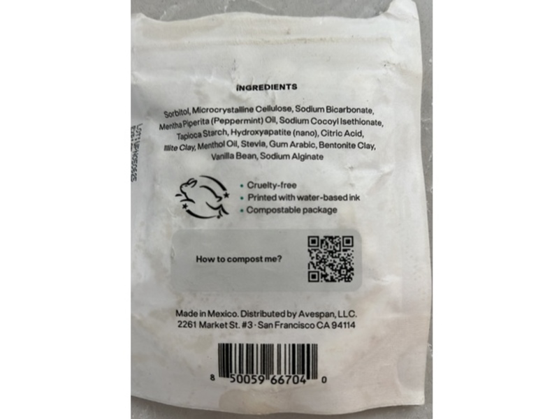 Unpaste Zero-Waste Toothpaste Tablets, Mint, 1.2 oz, 125 Count