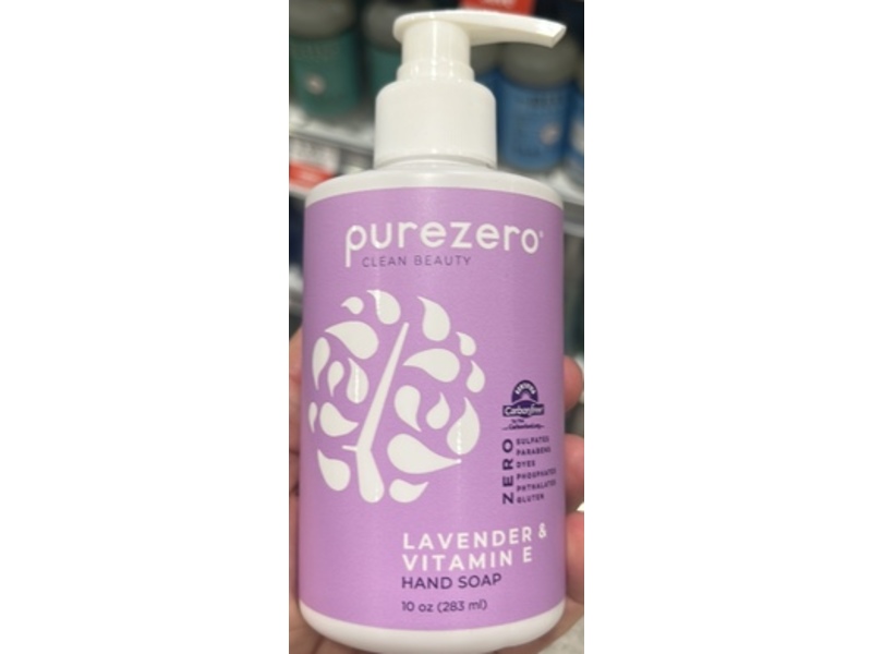 Purezero Hand Soap, Lavender & Vitamin E, 10 oz/283 mL