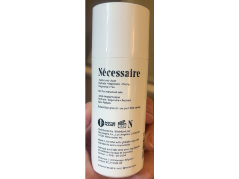 Necessaire The Body Serum, Fragrance Free, 1.7 fl oz/50 mL