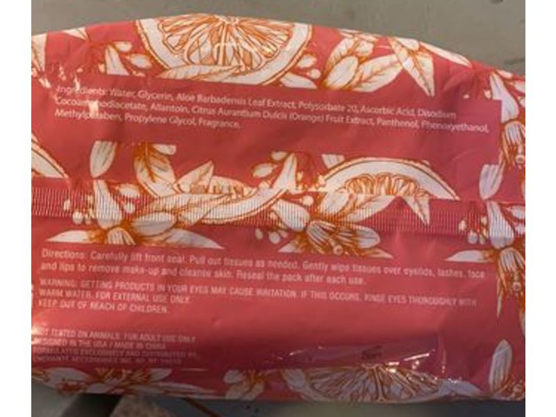 Clinical Works Vitamin C Facial Cleansing Wipes, Makeup Removing, 60 Count