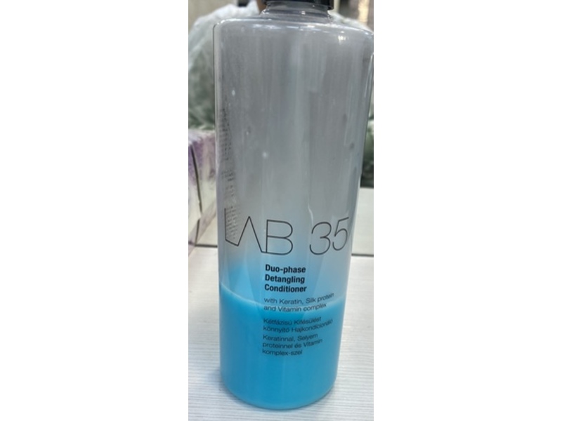 Kallos Cosmetics Lab 35 Duo Phase Detangling Conditioner, 16.9 fl oz/500 mL