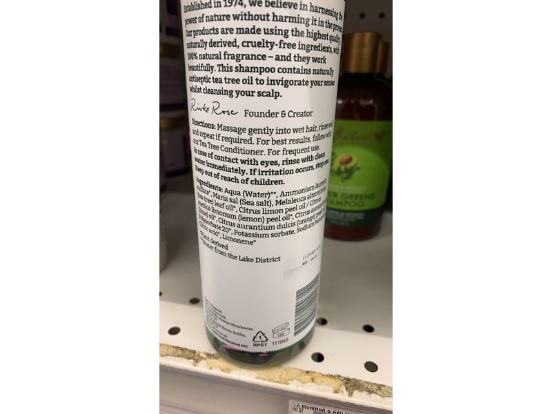 Faith In Nature Tea Tree Shampoo, 13.5 fl oz/400 mL