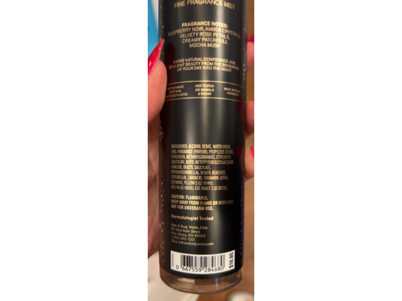 Bath & Body Works Fine Fragrance Mist, Into The Night, 8 fl oz/236mL