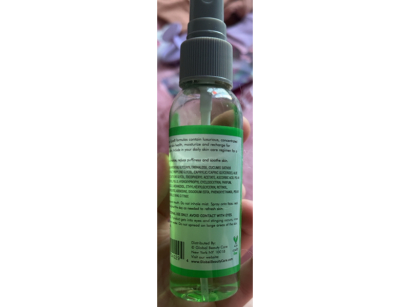 Global Beauty Care Cool Facial Mist, Cucumber, 2 oz/60 mL