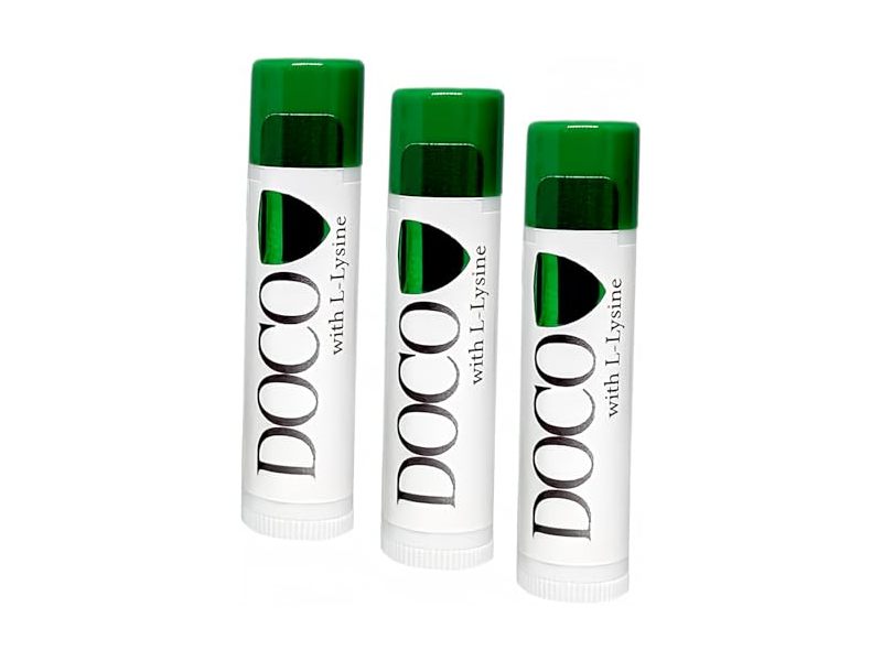 Docosanol Moisturizing Lip Balm, 0.45 oz, Pack Of 3