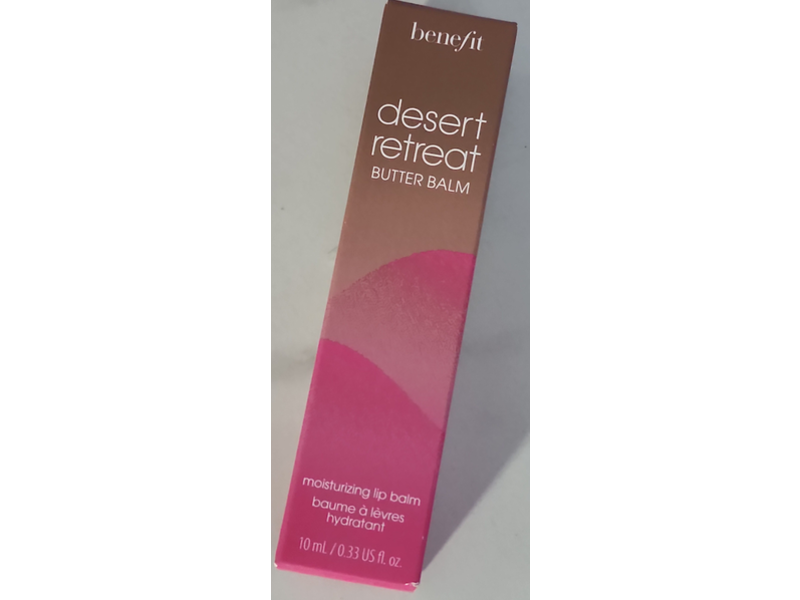 Benefit Moisturizing Butter Lip Balm, Dessert Retreat,0.33 fl oz/10 mL