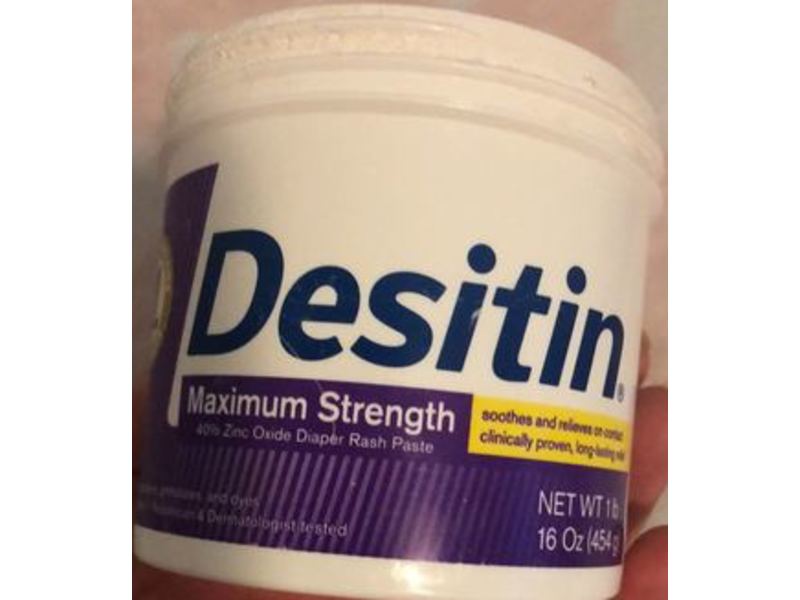 Desitin Baby Diaper Rash Cream, Maximum Strength, 16 oz/454 g