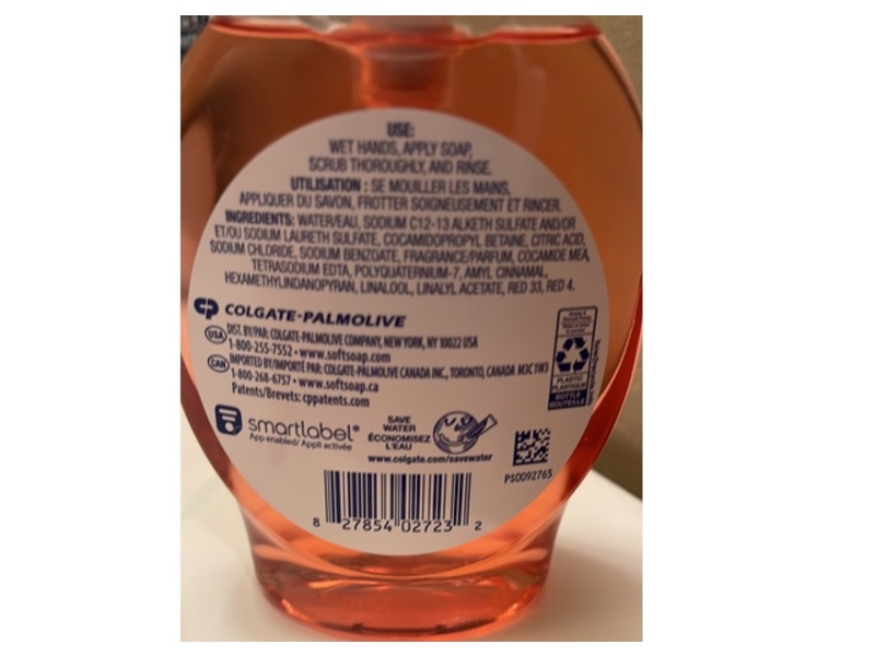 Softsoap Hand Soap, Watermelon, 7.5 fl oz/221 mL
